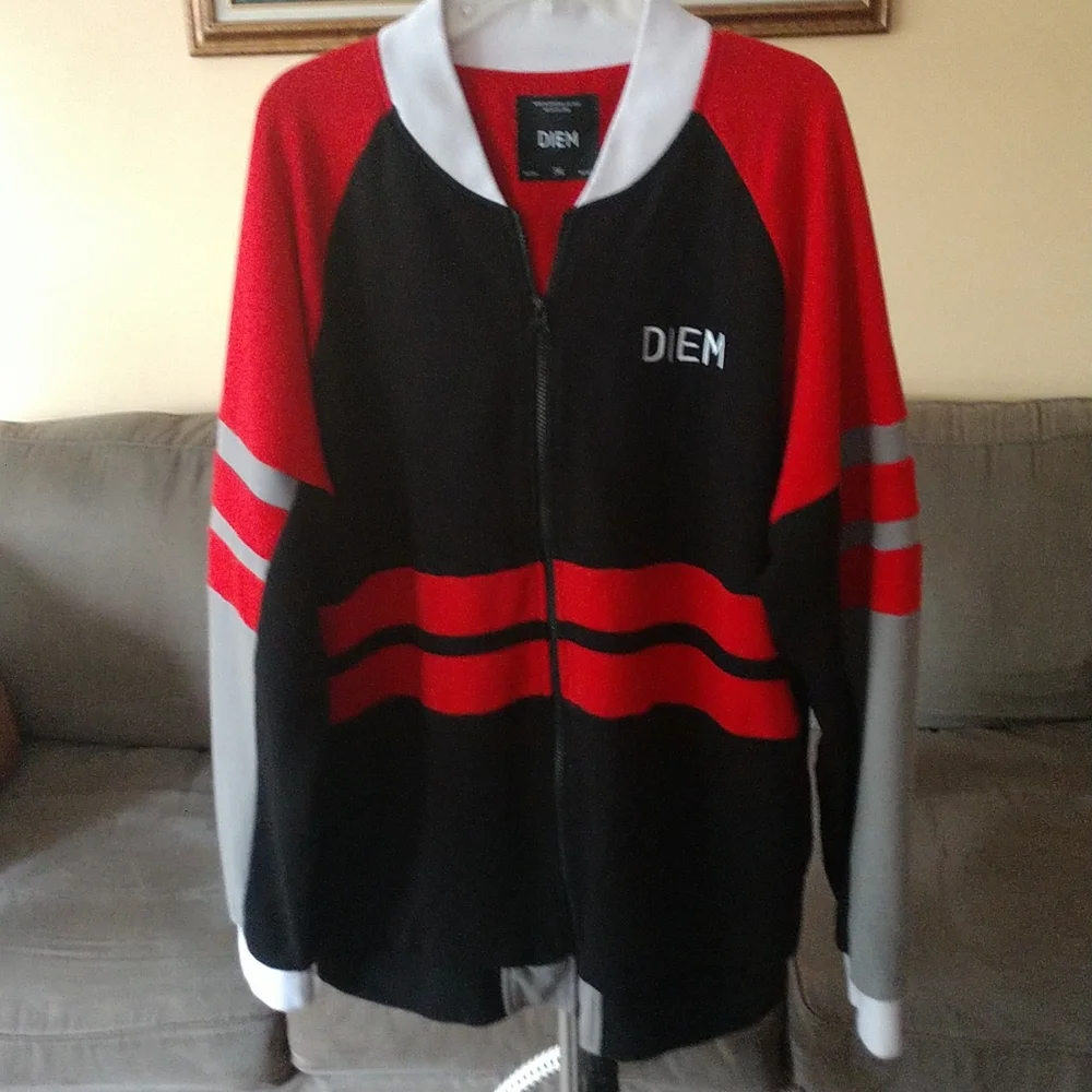 Diem Color Block Heavyweight Long Sleeve Lined Jacket 3XL - Picture 1 of 6